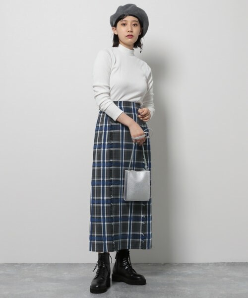 PAGEBOY（ページボーイ）の「モールチェックスカート（スカート・グリーン系/ブルー系）」の7枚目の写真