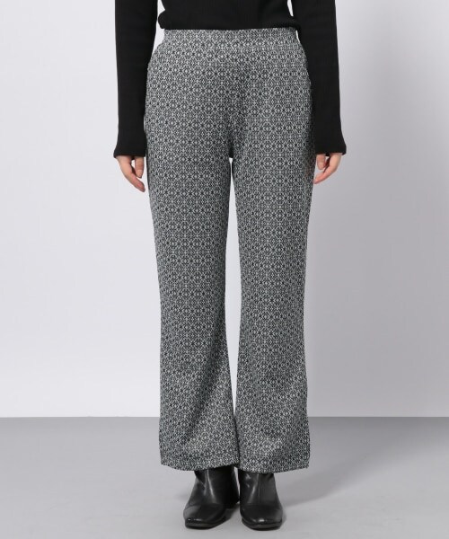 PAGEBOY(ページボーイ)の「キカガラジャガードカットパンツ(パンツ・ブラック/グレージュ)」の7枚目の写真