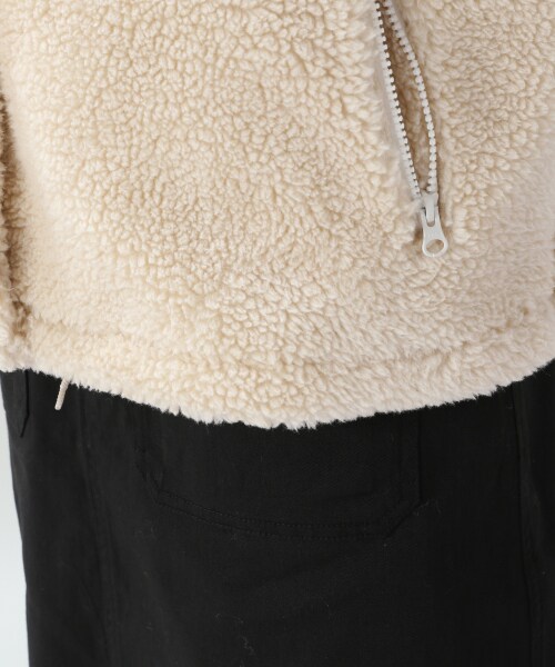 RAGEBLUE（レイジブルー）の「ボアコーチジャケット（ジャケット/アウター・ホワイト/ブラウン）」の16枚目の写真