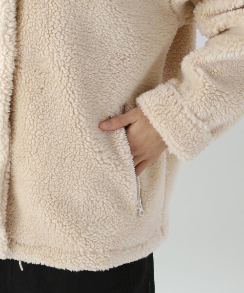 RAGEBLUE（レイジブルー）の「ボアコーチジャケット（ジャケット/アウター・ホワイト/ブラウン）」の15枚目の写真