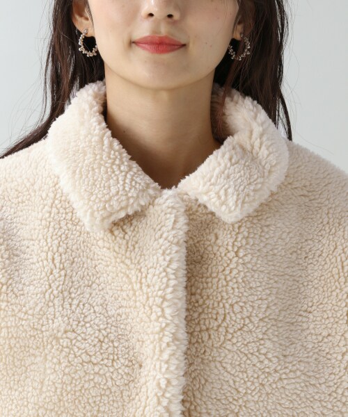 RAGEBLUE（レイジブルー）の「ボアコーチジャケット（ジャケット/アウター・ホワイト/ブラウン）」の13枚目の写真