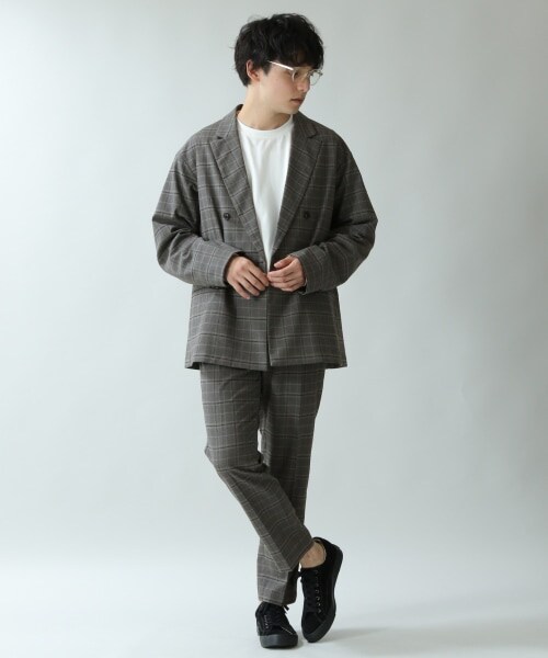 RAGEBLUE(レイジブルー)の「<セットアップ着用可能>TR柄スラックス(パンツ・グレー(ストライプ)/ネイビー(ストライプ))」の4枚目の写真