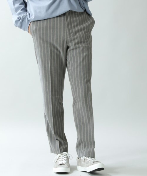 RAGEBLUE(レイジブルー)の「<セットアップ着用可能>TR柄スラックス(パンツ・グレー(ストライプ)/ネイビー(ストライプ))」の1枚目の写真