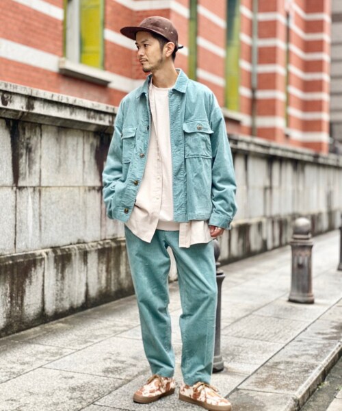 RAGEBLUE(レイジブルー)の「<欠品カラー予約受付中>USAコーデュロイワイドテーパードパンツ(パンツ・ホワイト/ブラック/グレー/ブラウン/グリーン系)」の9枚目の写真