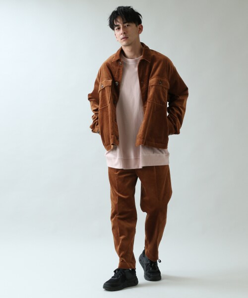 RAGEBLUE(レイジブルー)の「<欠品カラー予約受付中>USAコーデュロイワイドテーパードパンツ(パンツ・ホワイト/ブラック/グレー/ブラウン/グリーン系)」の19枚目の写真