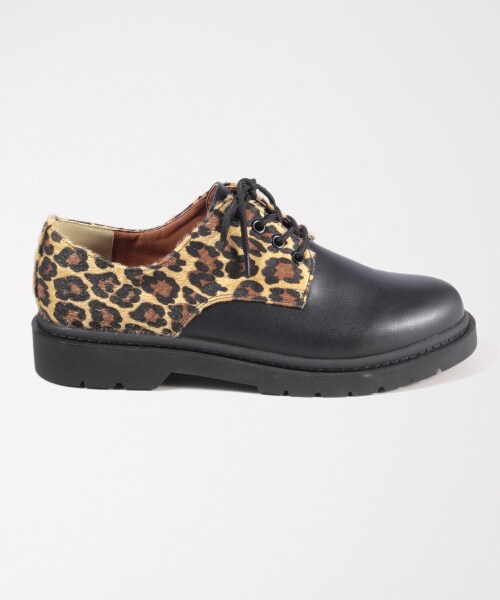 RAGEBLUE（レイジブルー）の「プレーントゥシューズ（シューズ・ブラック/レオパード）」の9枚目の写真