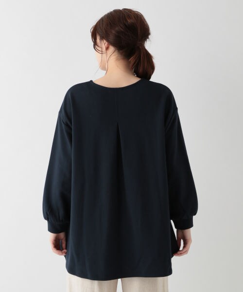 studio CLIP（スタディオクリップ）の「フロントレースコンビチュニックプルオーバー（トップス・オフホワイト/ライトブルー/ネイビー）」の9枚目の写真