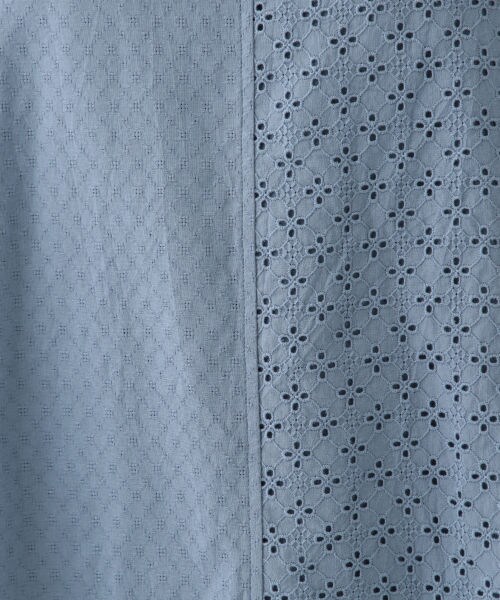 studio CLIP（スタディオクリップ）の「フロントレースコンビチュニックプルオーバー（トップス・オフホワイト/ライトブルー/ネイビー）」の15枚目の写真