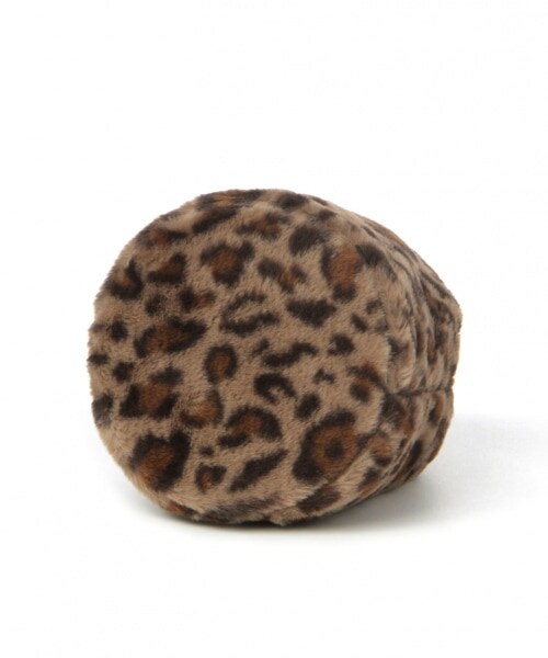 studio CLIP(スタディオクリップ)の「アソートボアファー巾着バッグ(バッグ・レオパード/アイボリー/チェック/ブルー)」の8枚目の写真