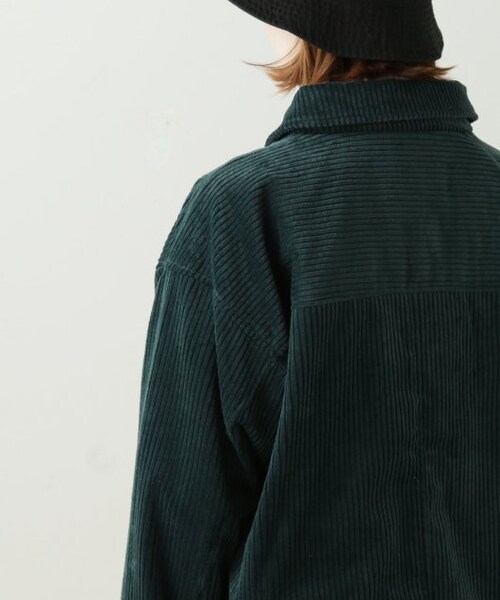 DOUBLE NAME（ダブルネーム）の「BIGポケコーデュロイブルゾン（ジャケット/アウター・レディース・グリーン/ブラウン/パープル/生成・FREE）」の10枚目の写真