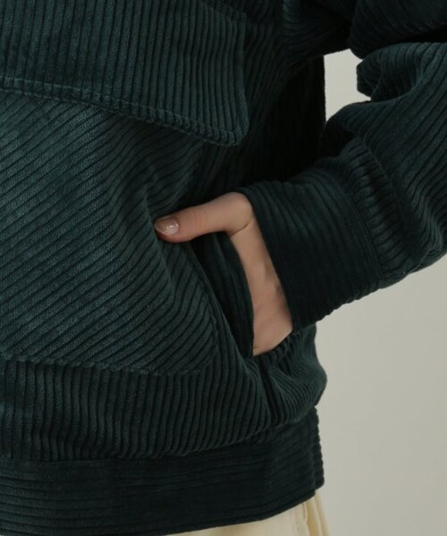 DOUBLE NAME（ダブルネーム）の「BIGポケコーデュロイブルゾン（ジャケット/アウター・レディース・グリーン/ブラウン/パープル/生成・FREE）」の15枚目の写真