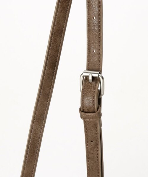 DOUBLE NAME（ダブルネーム）の「持ち手付き合皮ショルダーBAG（バッグ・レディース・黒/ブラウン/グレー・FREE）」の16枚目の写真