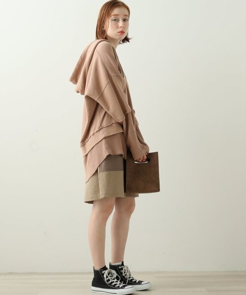 DOUBLE NAME（ダブルネーム）の「持ち手付き合皮ショルダーBAG（バッグ・レディース・黒/ブラウン/グレー・FREE）」の6枚目の写真