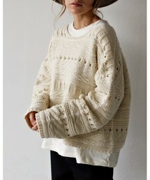 Auntie Rosa Holiday | 透かし編みプルオーバー(ニット/セーター)