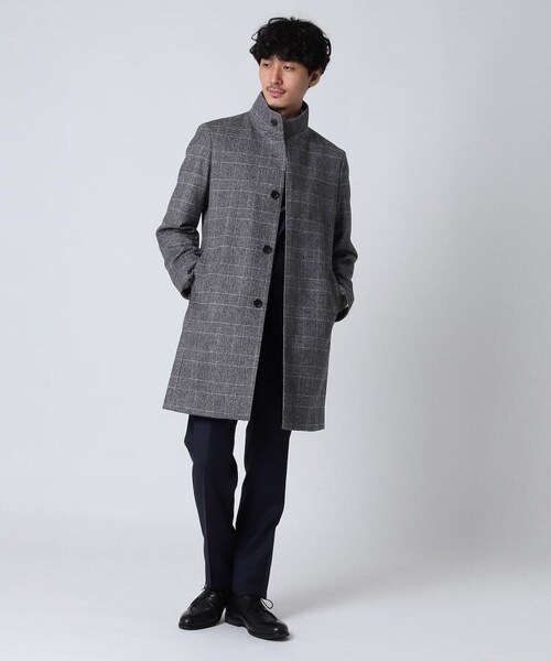 TAKEO KIKUCHI(タケオキクチ)の「グレンチェックコート(ジャケット/アウター・メンズ・チャコールグレー(214)・02(M)/03(L)/04(LL))」の14枚目の写真