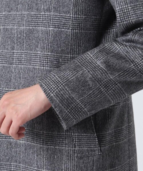 TAKEO KIKUCHI(タケオキクチ)の「グレンチェックコート(ジャケット/アウター・メンズ・チャコールグレー(214)・02(M)/03(L)/04(LL))」の7枚目の写真