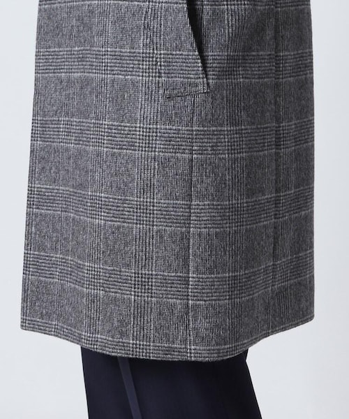 TAKEO KIKUCHI(タケオキクチ)の「グレンチェックコート(ジャケット/アウター・メンズ・チャコールグレー(214)・02(M)/03(L)/04(LL))」の9枚目の写真