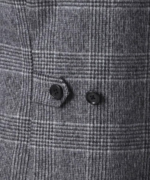 TAKEO KIKUCHI(タケオキクチ)の「グレンチェックコート(ジャケット/アウター・メンズ・チャコールグレー(214)・02(M)/03(L)/04(LL))」の13枚目の写真