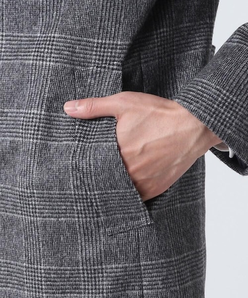 TAKEO KIKUCHI(タケオキクチ)の「グレンチェックコート(ジャケット/アウター・メンズ・チャコールグレー(214)・02(M)/03(L)/04(LL))」の8枚目の写真