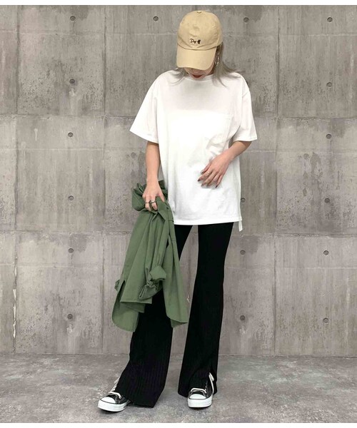 ANAP(アナップ)の「サイドスリットリブフレアパンツ(パンツ・レディース・ネイビー/ブラウン/ブラック・one size / 在庫有り/one size / 売り切れ)」の10枚目の写真