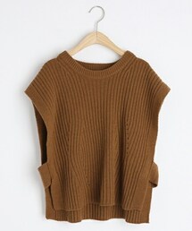 DHOLIC | ウール混リブベスト(ベスト)