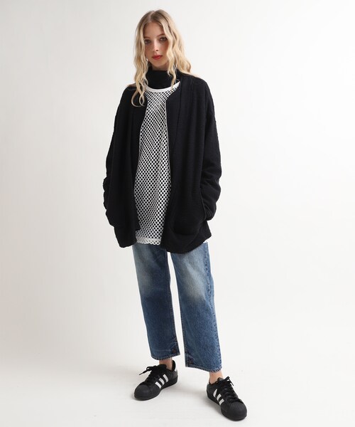 RNA（アールエヌエー）の「R3757 アスレチックジーンズ（パンツ・レディース・ベージュ/デニムオールド加工）」の20枚目の写真