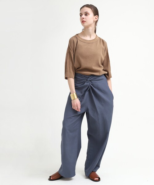 RNA-N（アールエヌエーエヌ）の「R3739 レーヨン麻ツイストデザインパンツ（パンツ・レディース・グレー/ブラウン/ブルーグレー）」の18枚目の写真