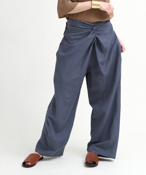 RNA-N（アールエヌエーエヌ）の「R3739 レーヨン麻ツイストデザインパンツ（パンツ・レディース・グレー/ブラウン/ブルーグレー）」の22枚目の写真