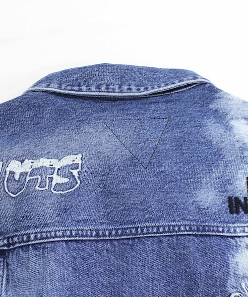 RNA（アールエヌエー）の「J1947 コントラストエフェクトGジャン（ジャケット/アウター・レディース・加工色(インディゴ)/加工色(ブラック)）」の11枚目の写真