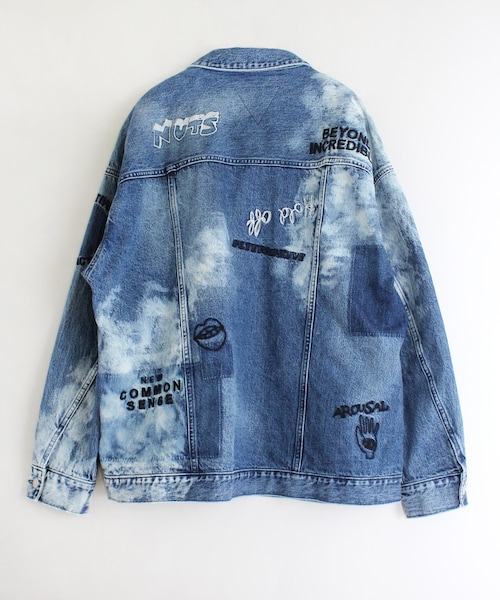 RNA（アールエヌエー）の「J1947 コントラストエフェクトGジャン（ジャケット/アウター・レディース・加工色(インディゴ)/加工色(ブラック)）」の9枚目の写真