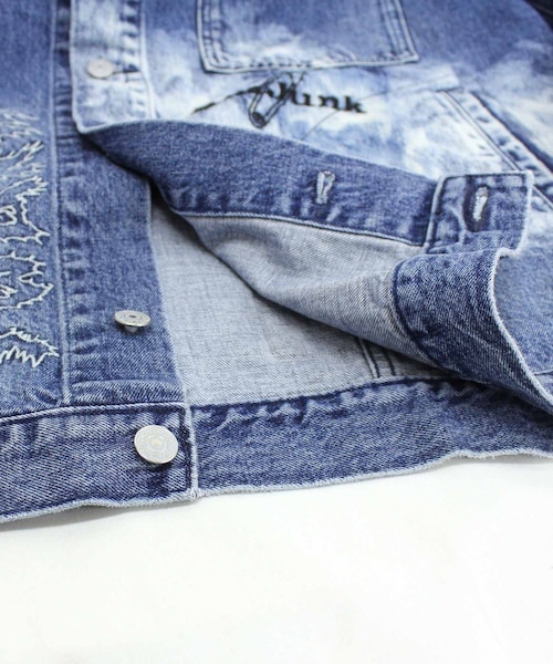 RNA（アールエヌエー）の「J1947 コントラストエフェクトGジャン（ジャケット/アウター・レディース・加工色(インディゴ)/加工色(ブラック)）」の14枚目の写真