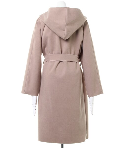 INGNI（イング）の「フードロングBIGコート（ジャケット/アウター・レディース・ﾌﾞﾙｰ/ｳｽﾍﾞｰｼﾞｭ/ﾓｶ・M）」の2枚目の写真