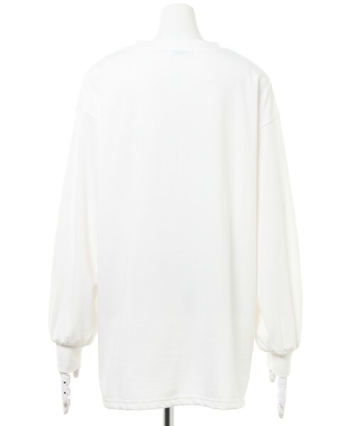 INGNI(イング)の「チュニックロングTシャツ(トップス・レディース・オフホワイト/スミクロ/ベージュ/ブラウン・M)」の2枚目の写真