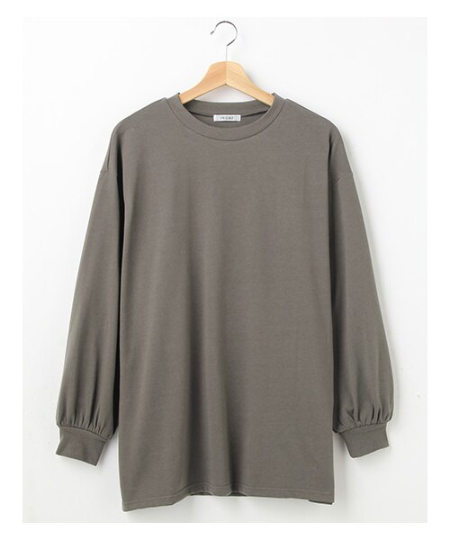 INGNI(イング)の「チュニックロングTシャツ(トップス・レディース・オフホワイト/スミクロ/ベージュ/ブラウン・M)」の6枚目の写真