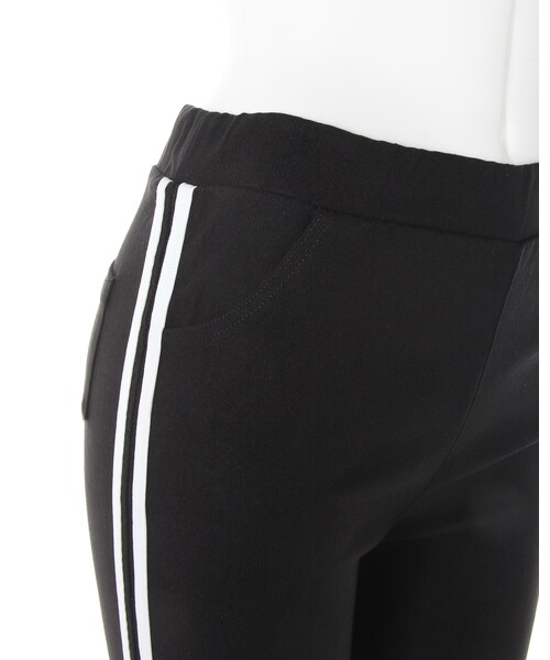 INGNI（イング）の「スーパーストレッチサイドラインレギンス（パンツ・レディース・ｸﾛ・F）」の4枚目の写真