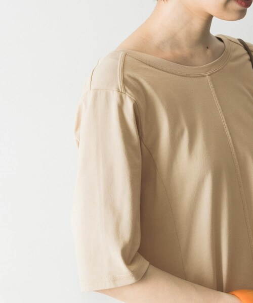CASA FLINE（カーサフライン）の「CASA FLINE オーガニックコットンカットソーワンピース（その他・レディース・NAVY/BEIGE・FREE）」の7枚目の写真