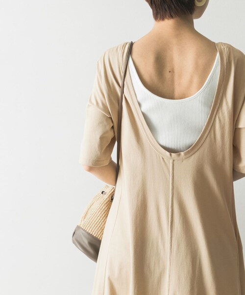 CASA FLINE（カーサフライン）の「CASA FLINE オーガニックコットンカットソーワンピース（その他・レディース・NAVY/BEIGE・FREE）」の8枚目の写真