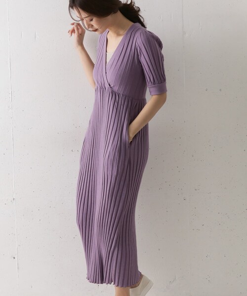 KIN（キン）の「KINV-NECK Gather ONE-PIECE（）」 - WEAR