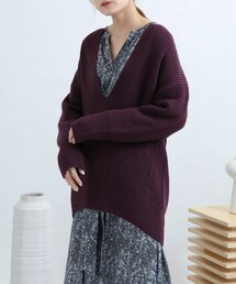 SENSE OF PLACE by URBAN RESEARCH（センスオブプレイスバイアーバンリサーチ）の「キーネックカタアゼチュニックセーター（その他・レディース）」