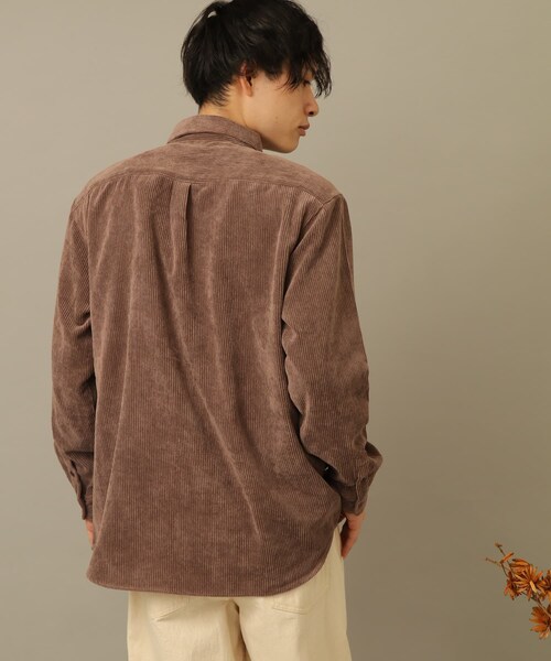 SENSE OF PLACE by URBAN RESEARCH（センスオブプレイスバイアーバンリサーチ）の「コーデュロイレギュラーカラーシャツ（その他・メンズ・GREEN/BLACK/CHARCOAL/GREIGE/BLUE/MINT/BROWN/PINK・S/M/L）」の21枚目の写真