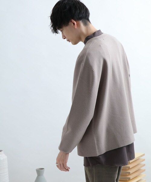 SENSE OF PLACE by URBAN RESEARCH（センスオブプレイスバイアーバンリサーチ）の「ミラノリブクルーネックカーディガン（その他・メンズ・MINT/BLACK/GREIGE・M/L）」の13枚目の写真