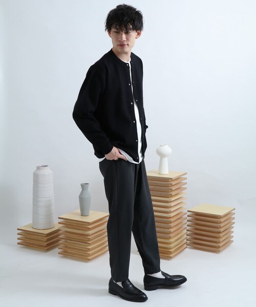 SENSE OF PLACE by URBAN RESEARCH（センスオブプレイスバイアーバンリサーチ）の「ミラノリブクルーネックカーディガン（その他・メンズ・MINT/BLACK/GREIGE・M/L）」の10枚目の写真