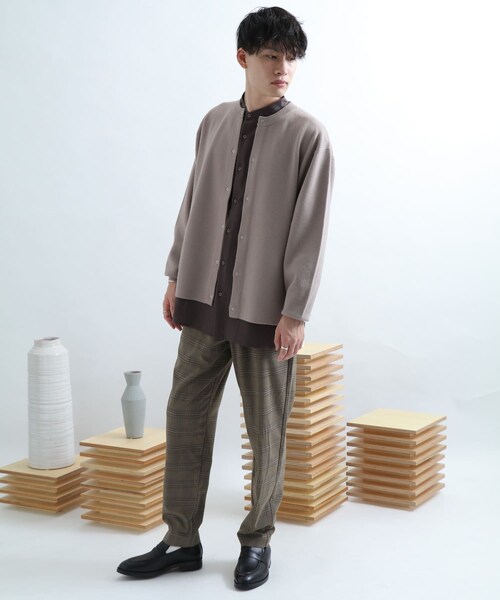 SENSE OF PLACE by URBAN RESEARCH（センスオブプレイスバイアーバンリサーチ）の「ミラノリブクルーネックカーディガン（その他・メンズ・MINT/BLACK/GREIGE・M/L）」の14枚目の写真