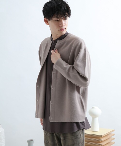 SENSE OF PLACE by URBAN RESEARCH（センスオブプレイスバイアーバンリサーチ）の「ミラノリブクルーネックカーディガン（その他・メンズ・MINT/BLACK/GREIGE・M/L）」の12枚目の写真