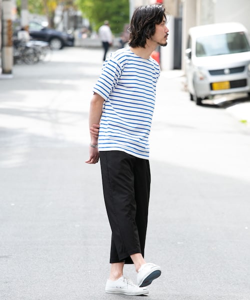 URBAN RESEARCH Sonny Label(アーバンリサーチサニーレーベル)の「マリンボーダーバスクTシャツ(その他・メンズ・オフ×レッド/オフ×ブルー/オフ×ブラウン・M/L)」の5枚目の写真