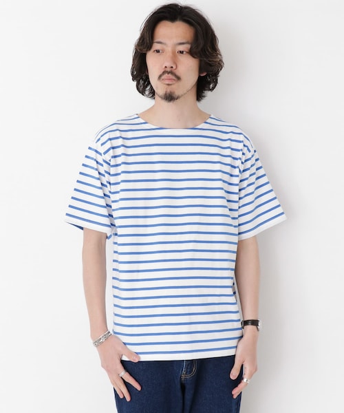 URBAN RESEARCH Sonny Label(アーバンリサーチサニーレーベル)の「マリンボーダーバスクTシャツ(その他・メンズ・オフ×レッド/オフ×ブルー/オフ×ブラウン・M/L)」の7枚目の写真