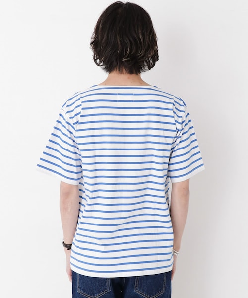 URBAN RESEARCH Sonny Label(アーバンリサーチサニーレーベル)の「マリンボーダーバスクTシャツ(その他・メンズ・オフ×レッド/オフ×ブルー/オフ×ブラウン・M/L)」の9枚目の写真
