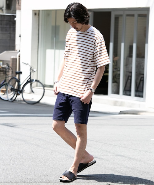 URBAN RESEARCH Sonny Label(アーバンリサーチサニーレーベル)の「マリンボーダーバスクTシャツ(その他・メンズ・オフ×レッド/オフ×ブルー/オフ×ブラウン・M/L)」の6枚目の写真