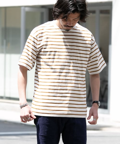 URBAN RESEARCH Sonny Label(アーバンリサーチサニーレーベル)の「マリンボーダーバスクTシャツ(その他・メンズ・オフ×レッド/オフ×ブルー/オフ×ブラウン・M/L)」の3枚目の写真
