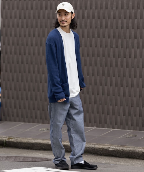 URBAN RESEARCH Sonny Label(アーバンリサーチサニーレーベル)の「ワッフル1ボタンカーディガン(その他・メンズ・ミックスネイビー/ブラック/グレージュ・M/L)」の4枚目の写真